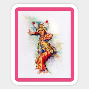 Bali dancer Sticker